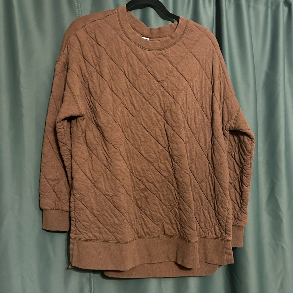 Old Navy Women’s Brown Quilted Sweater